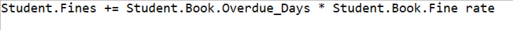 Calculate fine expression