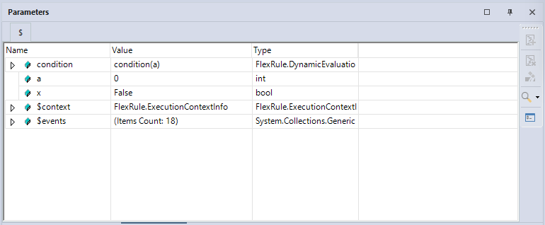 Parameter Window
