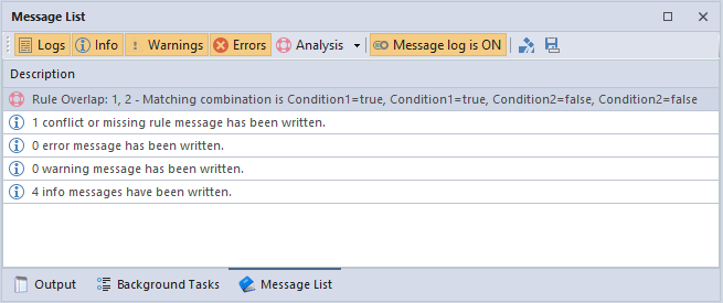 Detect Conflicting Rules