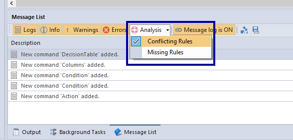 Detect Conflicting Rules