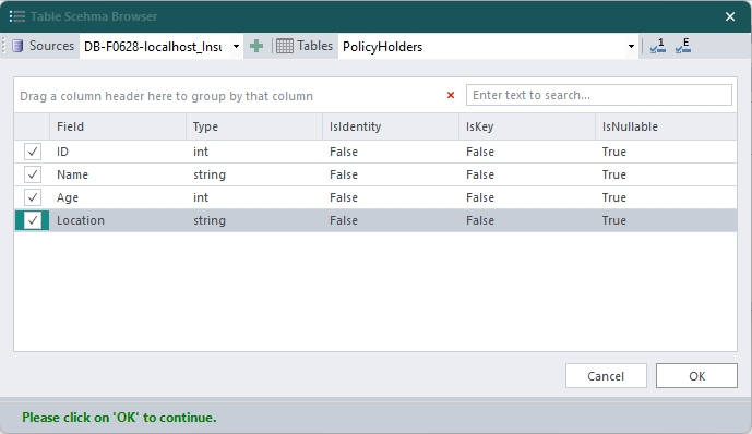 DataTable for LC